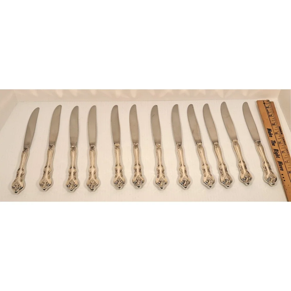 International Deepsilver Silver Orleans Silverplate Flatware (12) 5 pc Setting